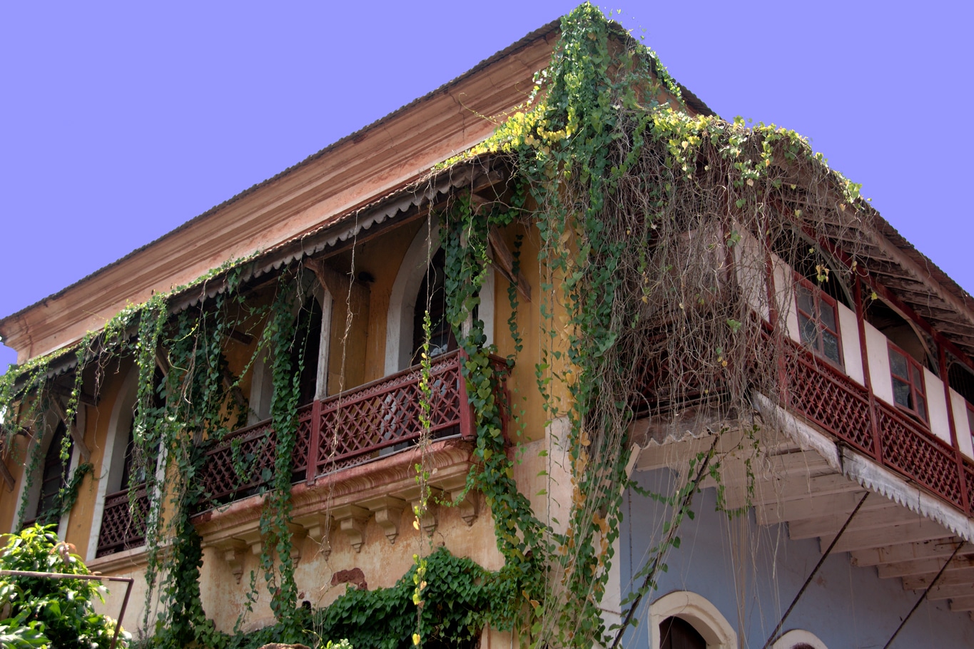 Maison coloniale typique de Panaji à Goa - Lors de mes voyages en Inde