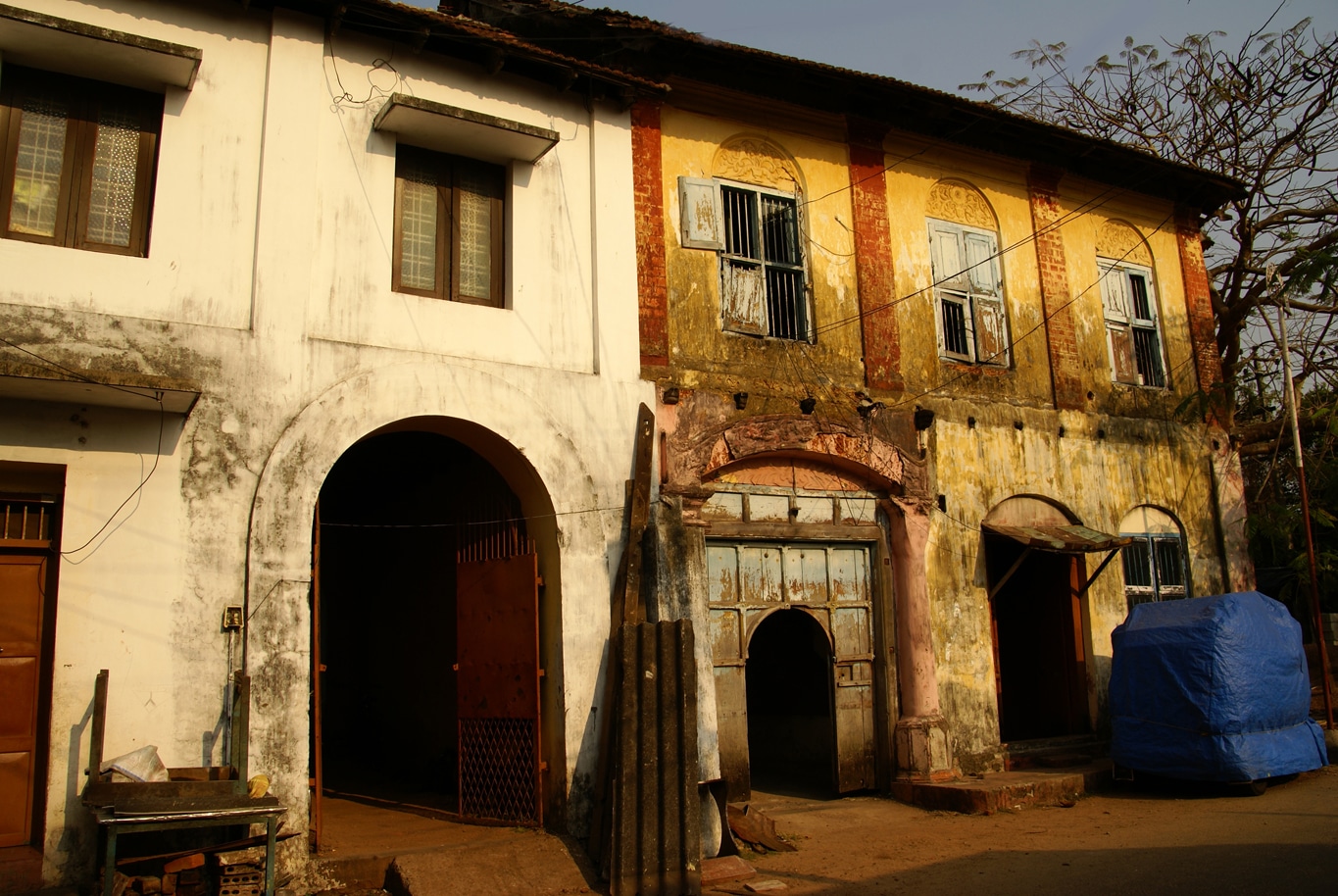 Maisons anciennes pittoresques en flânant dans l'ex quartier juif à Fort Cochin - Lors de mes voyages en Inde