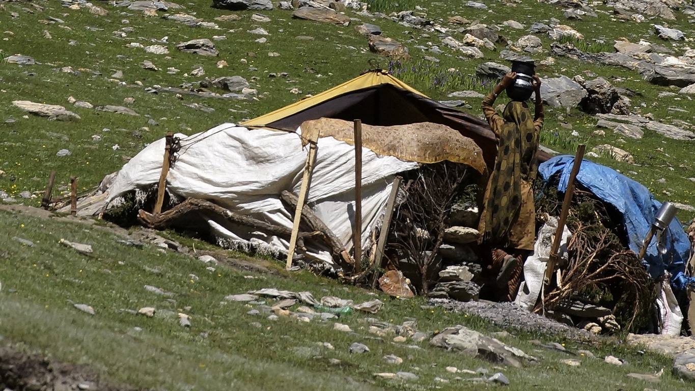 Une maison de bergers en montagne au Cachemire - Srinagar