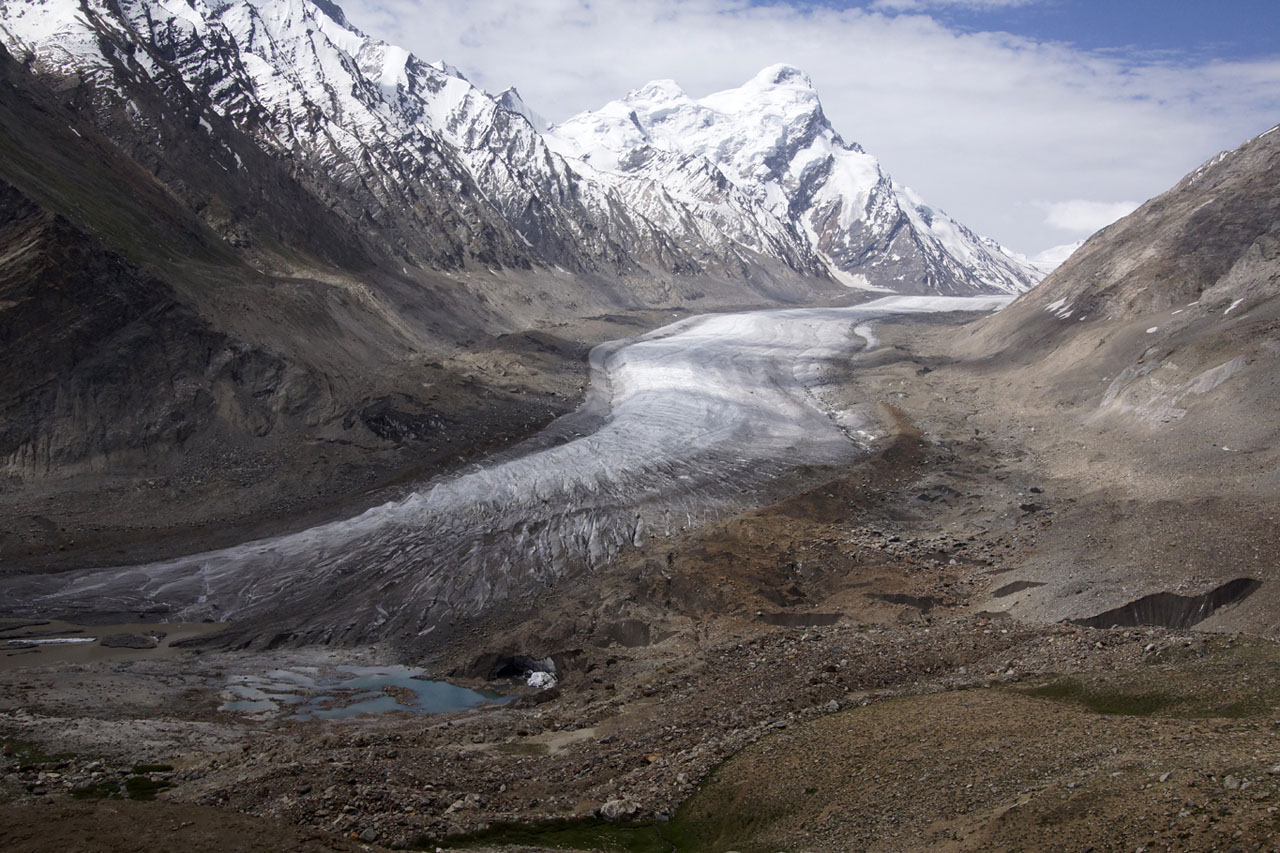 La langue de glace de Darang Durung au Zanskar