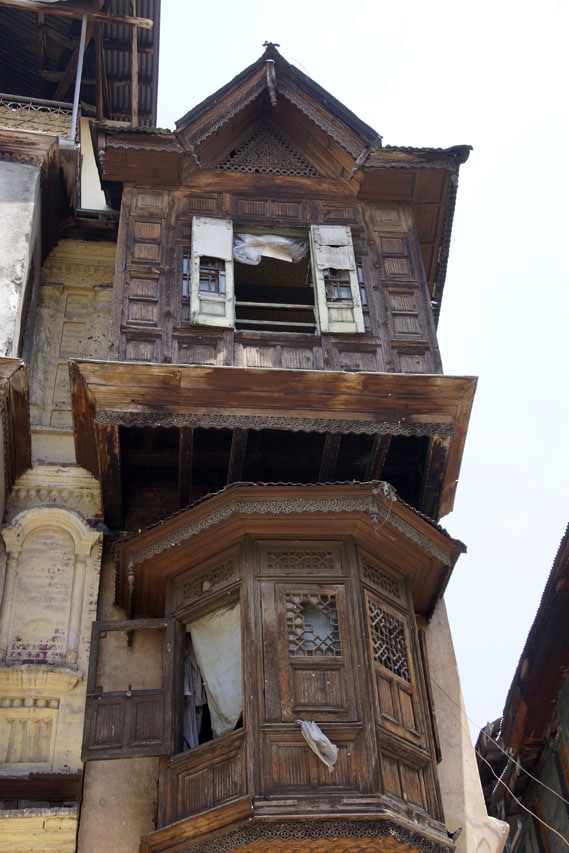 Maison ancienne typique à Srinagar