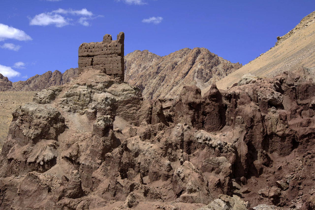 Ruines de l'ancienne forteresse de Basgo Ladakh