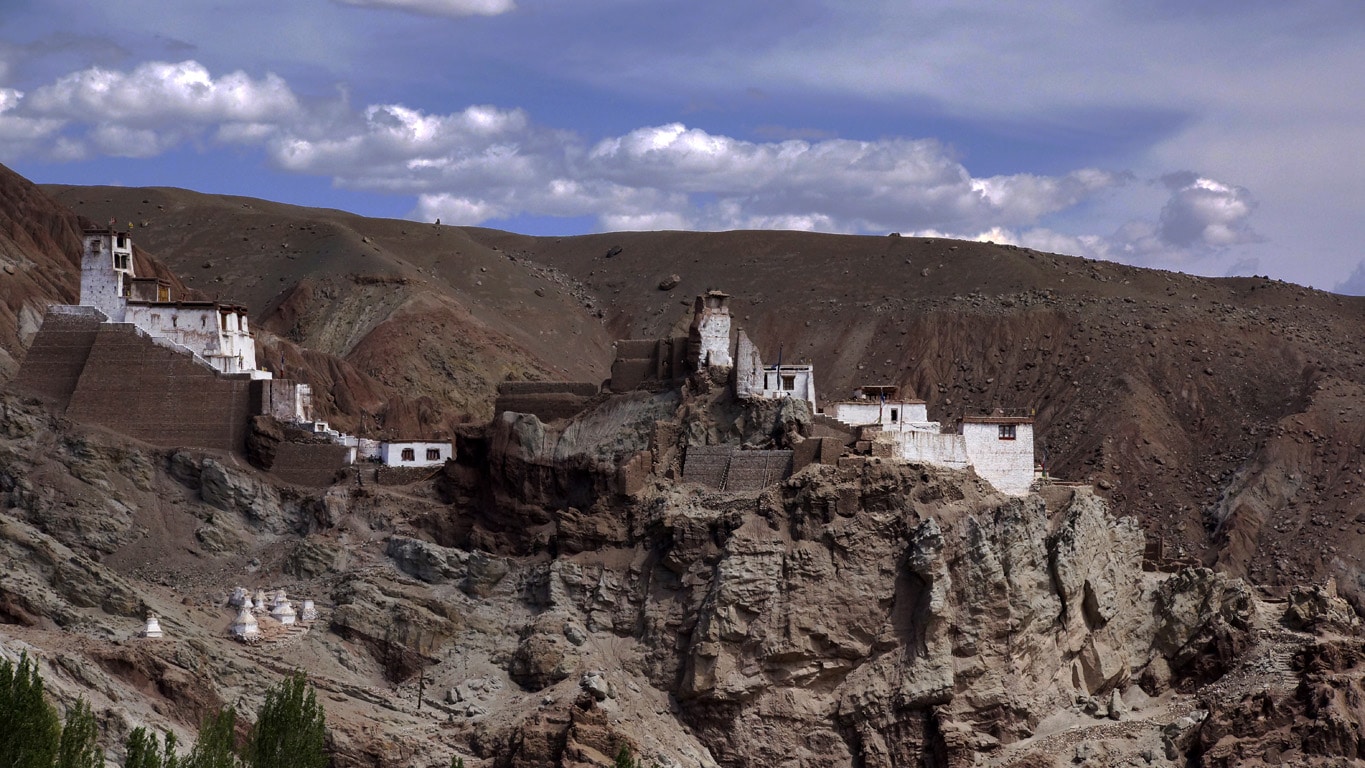 Une autre très belle vue du monastère de Basgo (Basgo gompa)
