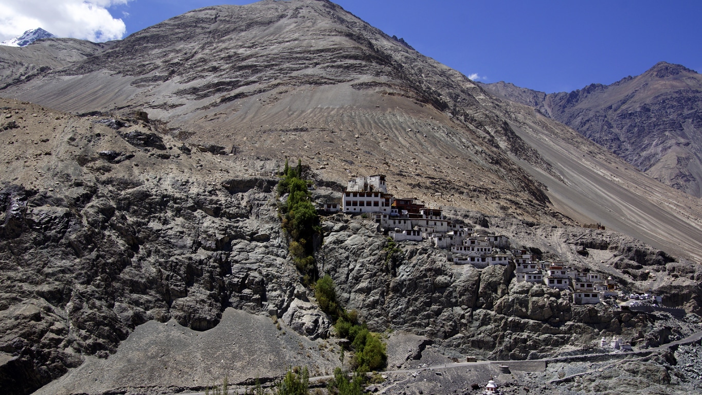 Diskit monastery (monastère de Diskit) vallée de la Nubra (Nubra valley) Ladakh